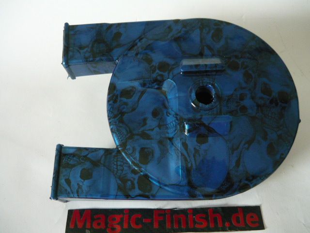 Simson Kettenkasten in blauer Totenkopfoptik