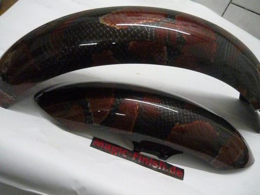 Simson Kotflügel (Vorne Kurz) in Snake Design glänzend