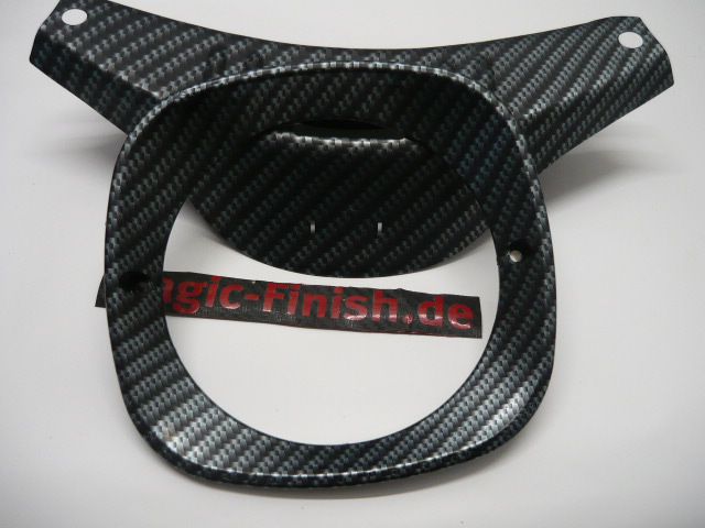 Simson Schwalbe Lenkerabdeckung Lampenring in Carbonoptik