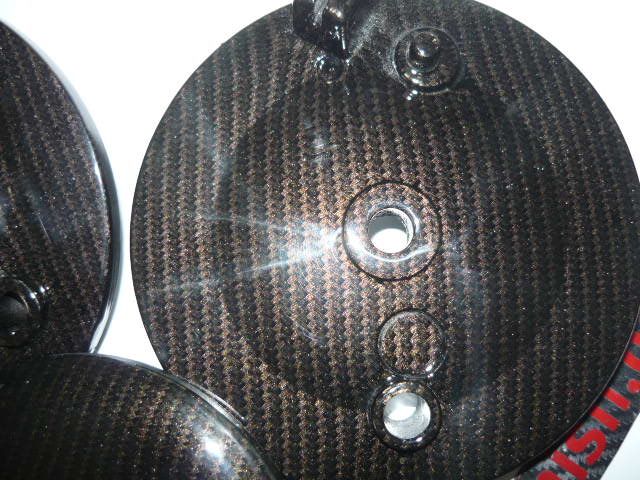 Simson Roller SR50 Bremsankerplatte(Vorn Hinten) Bremsdeckel(Vorn) in Gold Carbonoptik