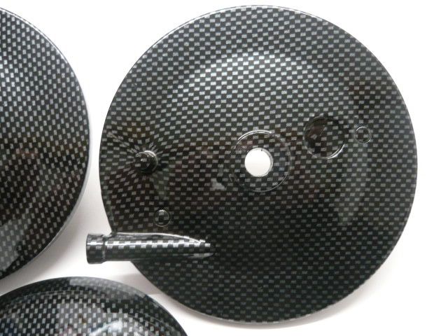 Simson Schwalbe Bremsankerplatte(Vorn Hinten) Bremsdeckel(Vorn) in Carbonoptik