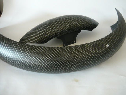 Simson Kotflügel  (Vorne Kurz) in dunkler Carbonoptik in matt