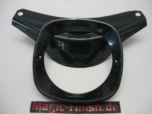 Simson Schwalbe Lenkerabdeckung Lampenring in Carbonoptik