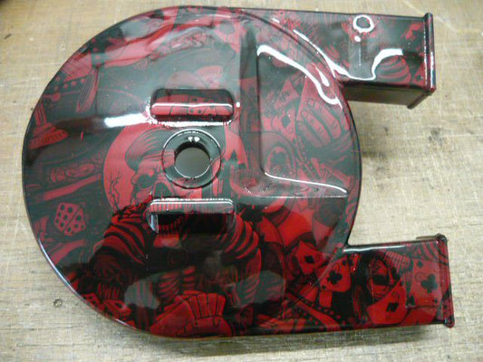 Simson Roller sr50 in roter Totenkopfoptik