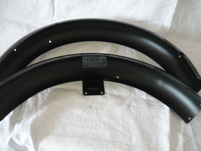 Simson Kotflügel in Schwarz/Silber Carbonoptik